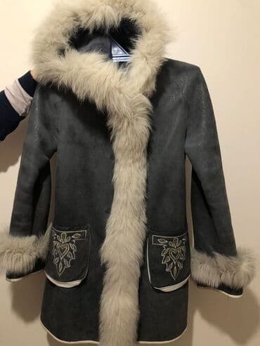 зимняя куртка бишкек: Шуба, Түлкү, Тизеден, Капюшону бар, L — 1