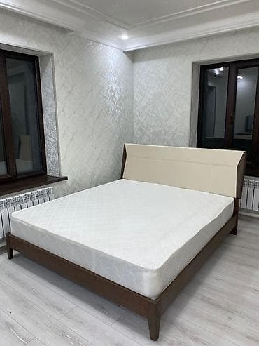 Двуспальная кровать, С матрасом, длина - 200 см