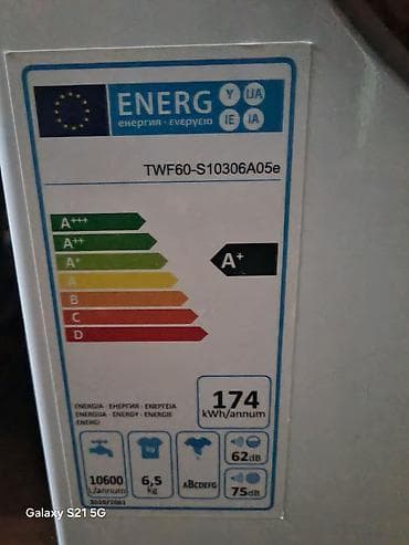 jack a2: Стиральная машина фронтальной загрузки TOEAR TWF60-S10306A05e - Класс — 4