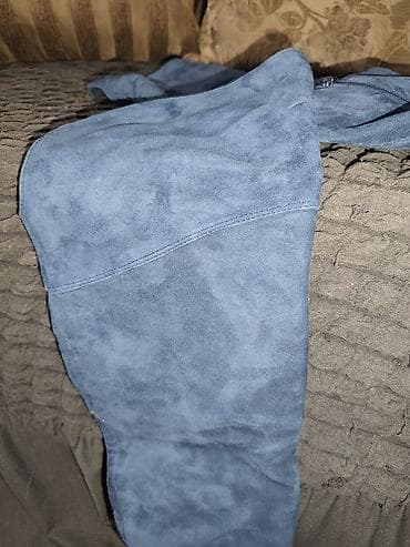 сапоги шикарные: Италия, деми. Элегантные ботфорты из мягкой замши — идеальный выбор — 5