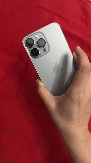 Мобильные телефоны: IPhone 15 Pro Max, Б/у, 256 ГБ, Natural Titanium, Защитное стекло, Чехол, Коробка, 82 % — 4