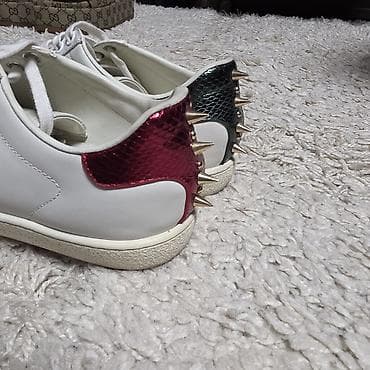 кеды gucci: Кроссовки, 37, 37.5, 38, Gucci, Б/у, цвет - Белый, Самовывоз, Бесплатная доставка, Платная доставка — 2