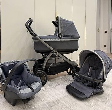 Коляска 3 в 1 Peg Perego Book 51S Urban Denim с люлькой Navetta Elite