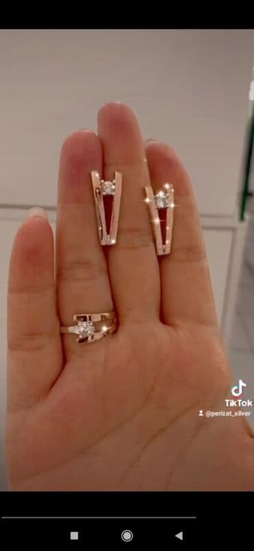 свадебные наборы ручной: Набор украшений, Проба 925, Женские, Новый — 1