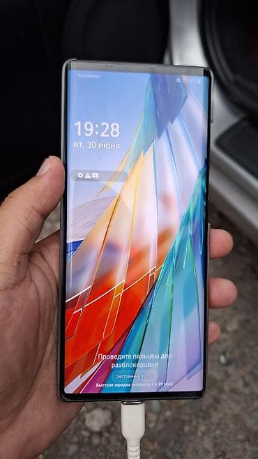 LG Wing 5G, Б/у, 256 ГБ, цвет - Серый, 2 SIM