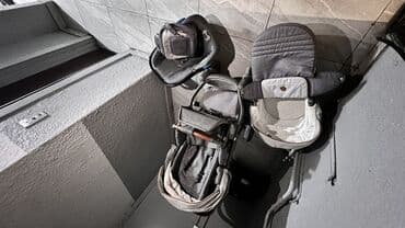 коляски прогулочные бу: Коляска, цвет - Серебристый, Б/у — 1