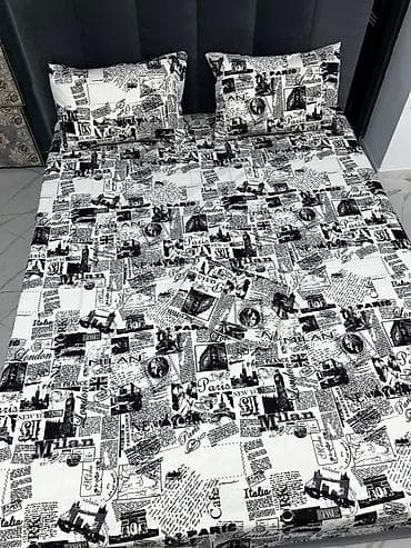 бумага калька: Комплекты постельного белья из хлопка с различными принтами — 5