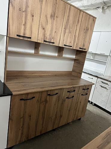 Гарнитуры для зала: Кухонный гарнитур, цвет - Белый, ДСП — 2