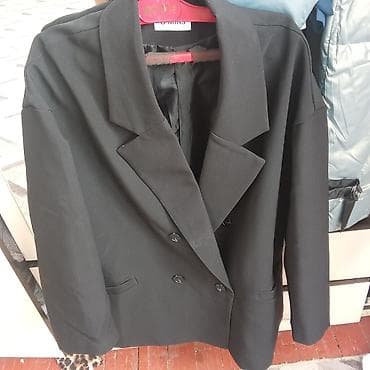 teina mode: Женский жакет O-MiNa, черный - Классический двубортный крой - — 1