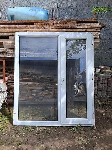 дешевые пластиковые окна бишкек: Продаётся окно с подоконником,размер 120 на 140,Б/У,только 1 — 1