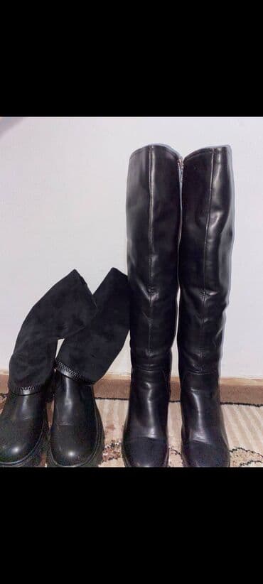 обувь зара: Продаю сапоги 
Деми 2000с
И зимнее 3500с с натуральным мехом внутри — 2