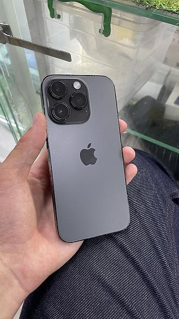 IPhone 14 Pro, Б/у, 256 ГБ, Черный, Защитное стекло, Чехол, 78 %