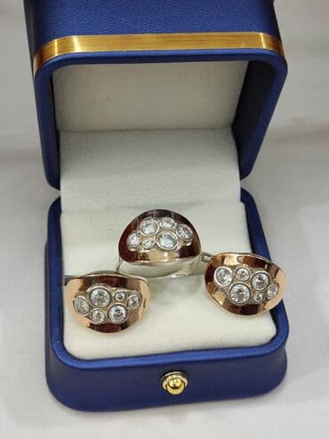 свадебные наборы ручной: Серебро напыление золото 925 пробы Размеры имеются Для заказа — 10