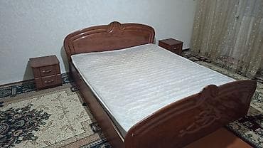 дувух ярсный крават: Двуспальная кровать, Б/у, Каркас без матраса, длина - 200 см — 1