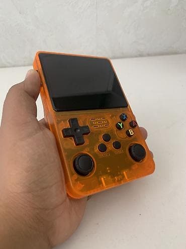 ниже: Портативная ретро‑приставка Game Console R36S (оранжевый прозрачный — 7