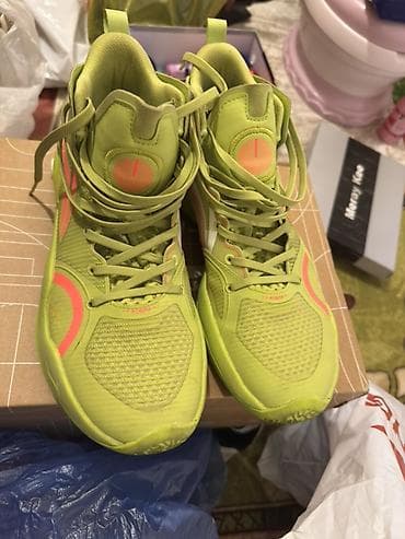 баскетболные красовки: Мужские кроссовки, 41.5, 42, Новый, цвет - Зеленый — 2