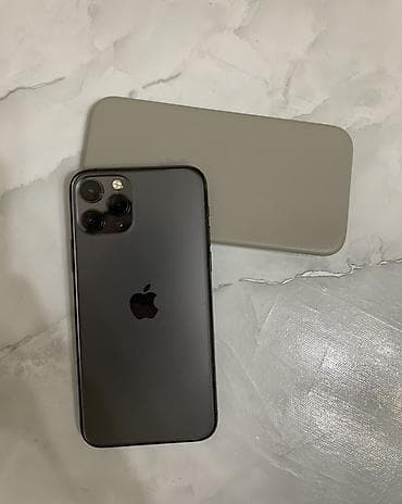 apple 16 pro: IPhone 11 Pro, Б/у, 64 ГБ, Space Gray, Чехол, 62 % — 1