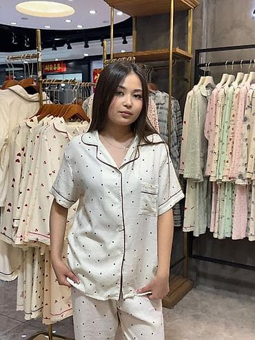 Футболки: Пижама, Хлопок, Китай, На пуговицах, M, L — 5