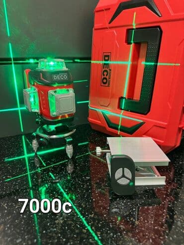 заряд акумулятора: Лазерный уровень фирмы: DWT 5д в комплекте: два аккумулятора и — 4