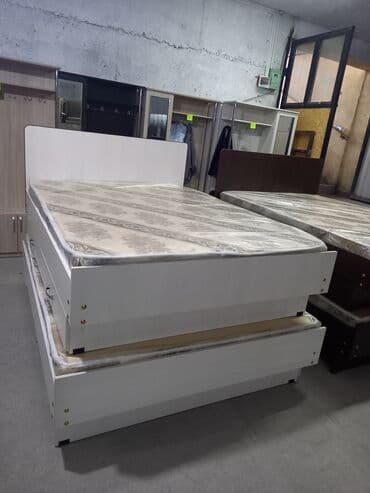 Двуспальная кровать, Новый, С матрасом, длина - 2000 см