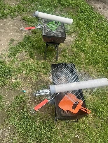 Мангал в аренду 400 сом в сутки. -складной мангал на ножках - Набор — 1