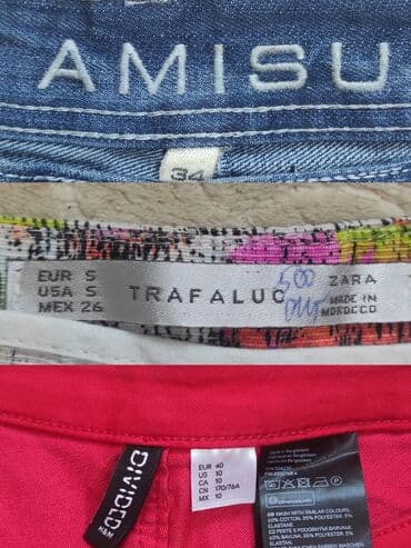 черные джинсовые шорты с завышенной талией: Шорты, Юбка-шорты, Б/у, L — 3