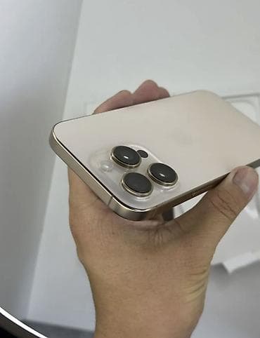 iphone e: IPhone 16 Pro, Б/у, 128 ГБ, Desert Titanium, Коробка, 91 % — 4