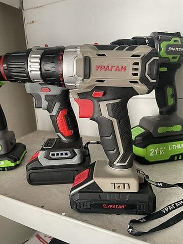 Инструменты: Аккумуляторные шуруповёрты/дрели 1) УРАГАН (модель YP21024, указано — 5