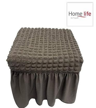 швея на мебель: Универсальные чехлы на угловой диван и пуфы Home Life - Комплект — 2