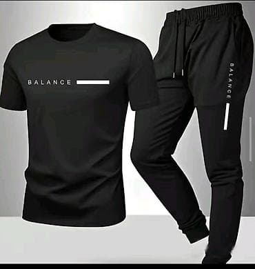 комбинации: Мужской спортивный комплект (футболка + джоггеры) - Дизайн — 1