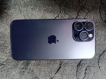 poco c5: IPhone 14 Pro Max, Б/у, 256 ГБ, Deep Purple, Коробка, 78 % — 3