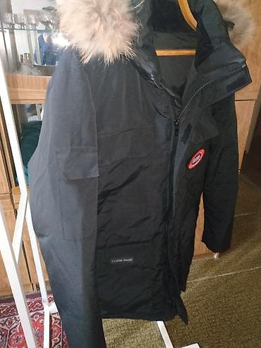 Айымдардын кийими: Зимняя парка с утеплителем и меховой опушкой - Цвет: черный - Длина — 1