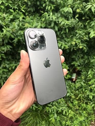 мега вид: IPhone 14 Pro, Черный, Защитное стекло, 81 % — 1