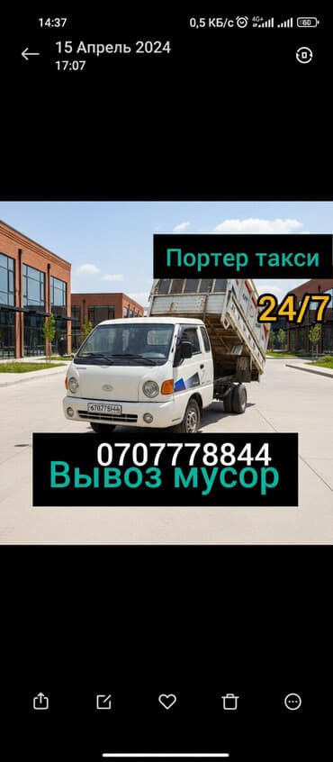 кактусы бишкек: Портер, Вывоз строй мусора, По региону, По городу, с грузчиком — 1