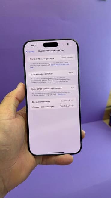 iphone xs цена в бишкеке: IPhone 16 Pro Max, Б/у, 1 ТБ, 100 % — 10