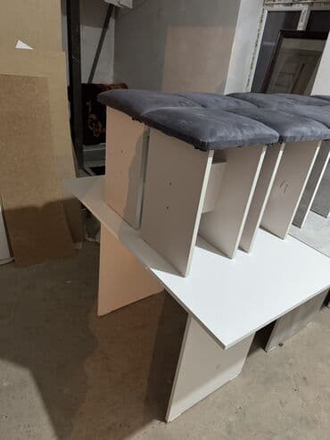 чайный стол комплект два: Кухонный стол и стул, Новый, Самовывоз, Платная доставка, цвет - Белый — 7