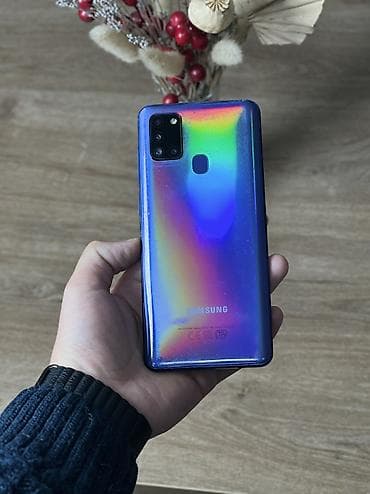 Samsung Galaxy A21S, Б/у, 64 ГБ, цвет - Синий, 2 SIM at lalafo.kg Samsung Galaxy A21S, Б/у, 64 ГБ, цвет - Синий, 2 SIM