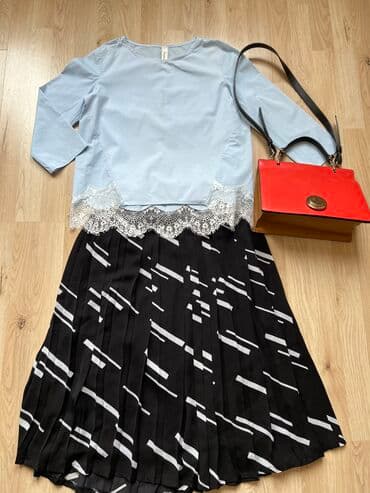 Комплект кофта ( Италия) 1200 с., юбка плиссировка (Корея) 700 с.