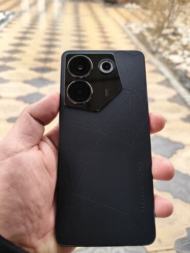 военный телефон: Tecno Camon 20 Pro 5G, Б/у, 256 ГБ, цвет - Черный, 2 SIM — 2