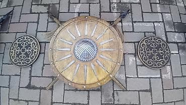 Освещение: Декоративные круговые щиты с этническим орнаментом - Материал — 2