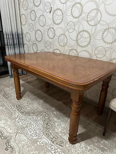 Офис эмереги: Ашкана үстөлү жана отургуч, түсү - Күрөң — 1