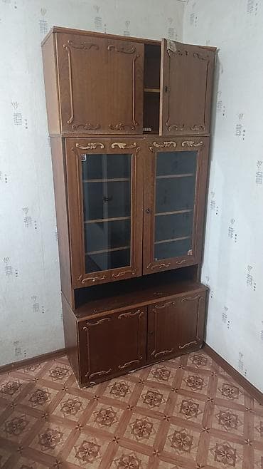 Мебель: Секция корпусной мебели в классическом стиле (набор шкафов и сервант) — 1