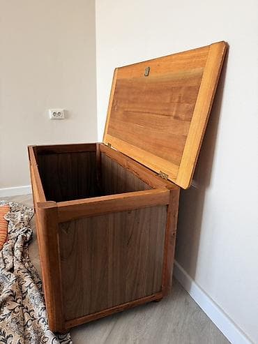 деревяные ящики: Сундук, Новый, Для белья, Дерево, Самовывоз, цвет - Коричневый — 3