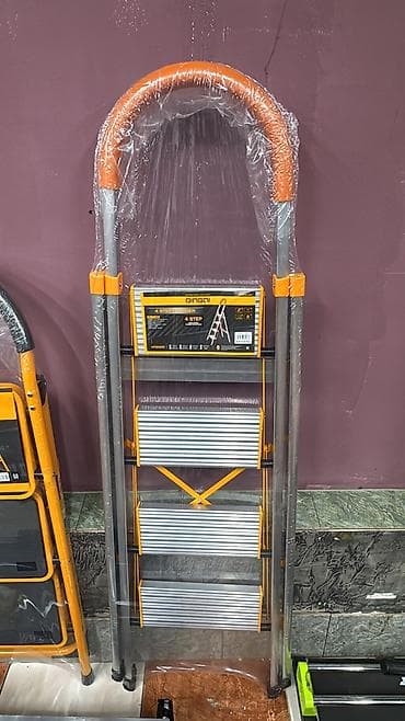 Курулуш жабдуулары: Бүктөлүүчү тепкич-стремянка, Материалы: Металл, Жаңы, Үй үчүн, Бийиктиги: До 2 м — 2