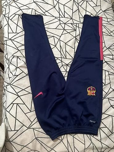 найк жордан: Спортивные брюки Nike FC Barcelona - Темно-синий цвет с розовыми — 1