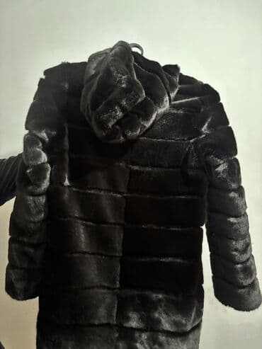 Паркет: Шуба, Альпака, Длинная модель, Китай, С капюшоном, XL — 1