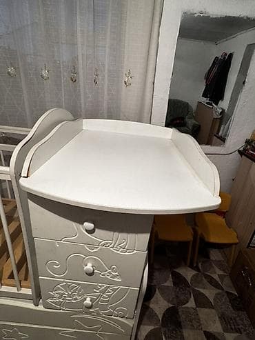 small table: Детская кровать трансформер, Б/у, цвет - Белый — 7