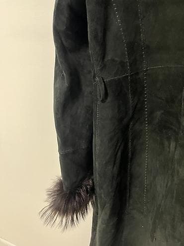 дубленка куртка: Дубленка, Классическая модель, Длинная модель, XS, S — 6