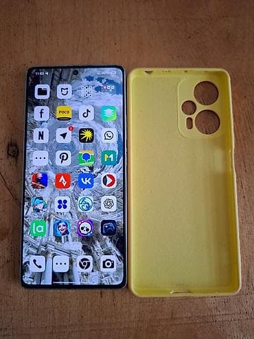 realme 7 pro: Poco F5, Б/у, 256 ГБ, цвет - Голубой, 2 SIM — 2