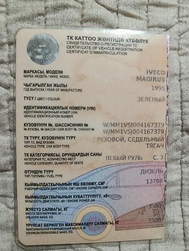 краска на авто: Двигатель IVECO, рядный 6-цилиндровый турбодизель. Основные — 8